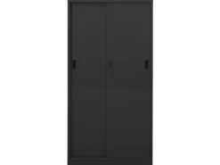 vidaXL Büroschrank mit Schiebetür Anthrazit 90x40x180 cm Stahl Modell 1* Aufbewahrung
