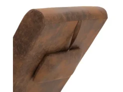 vidaXL Chaiselongue mit Kissen Braun Wildleder-Optik Modell 1* Kissen