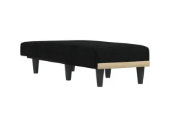 vidaXL Chaiselongue Schwarz Stoff Modell 3