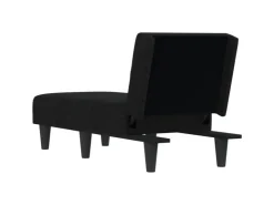 vidaXL Chaiselongue Schwarz Stoff Modell 3