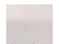 vidaXL Chesterfield Ecksofa 5-Sitzer Kunstleder Weiß