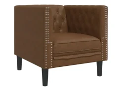 vidaXL Chesterfield-Sessel Braun Kunstleder in Wildleder-Optik 2164395* Sessel