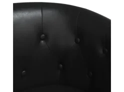 vidaXL Clubsessel Schwarz Kunstleder Modell 2* Sessel