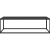 vidaXL Couchtisch Schwarz mit Schwarzem Glas 120x50x35 cm* Tische