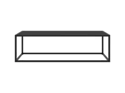 vidaXL Couchtisch Schwarz mit Schwarzem Glas 120x50x35 cm* Tische