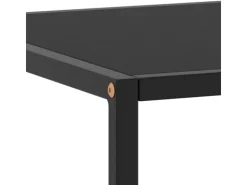 vidaXL Couchtisch Schwarz mit Schwarzem Glas 120x50x35 cm* Tische