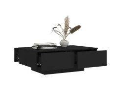 vidaXL Couchtisch Schwarz 90x60x31 cm Holzwerkstoff