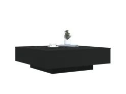 vidaXL Couchtisch Schwarz 100x100x31 cm Holzwerkstoff* Tische