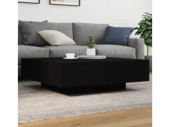 vidaXL Couchtisch Schwarz 100x100x31 cm Holzwerkstoff* Tische
