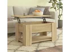vidaXL Couchtisch Sonoma-Eiche 79x49x41 cm Holzwerkstoff