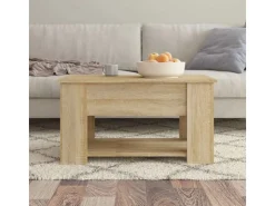 vidaXL Couchtisch Sonoma-Eiche 79x49x41 cm Holzwerkstoff