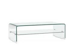 vidaXL Couchtisch Transparent 98×45×31 cm Hartglas 284745