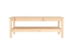 vidaXL Couchtisch 110x50x40 cm Massivholz Kiefer 814274