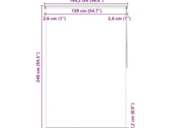 vidaXL Duschrollo 140x240 cm Blasenmuster 142868* Rollos