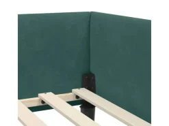 vidaXL Eckbettgestell mit Kopfteil 80 x 200 cm Stoff 42016136