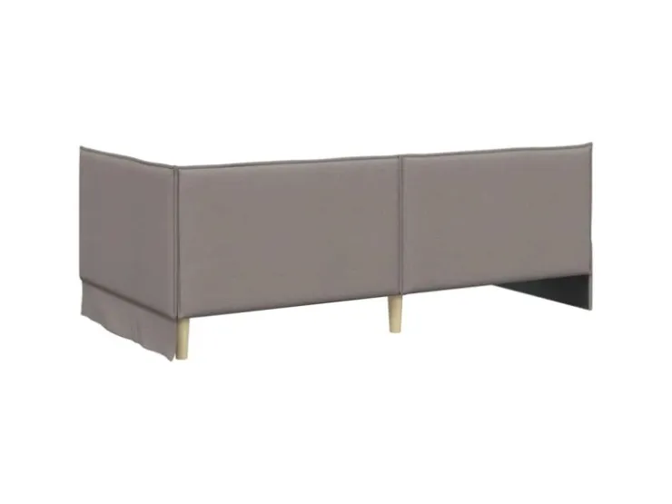 vidaXL Eckbettgestell mit Kopfteil 100 x 200 cm Stoff 42016476