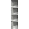 vidaXL Eckregal Betongrau 33x33x132 cm Holzwerkstoff