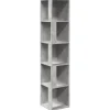 vidaXL Eckregal Betongrau 33x33x164,5 cm Holzwerkstoff