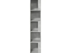 vidaXL Eckregal Betongrau 33x33x164,5 cm Holzwerkstoff