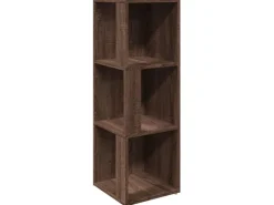 vidaXL Eckregal Braun Eichen-Optik 33x33x100 cm Holzwerkstoff* Eckregale