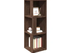 vidaXL Eckregal Braun Eichen-Optik 33x33x100 cm Holzwerkstoff* Eckregale