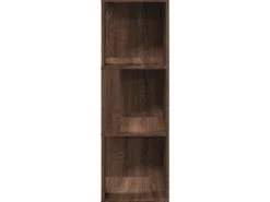 vidaXL Eckregal Braun Eichen-Optik 33x33x100 cm Holzwerkstoff* Eckregale