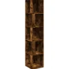 vidaXL Eckregal Räuchereiche 33x33x164,5 cm Holzwerkstoff