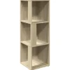 vidaXL Eckregal Sonoma-Eiche 33x33x100 cm Holzwerkstoff