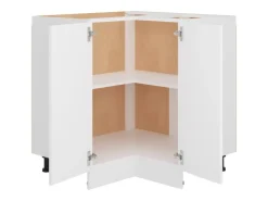 vidaXL Eckunterschrank Weiß 75,5x75,5x80,5 cm Holzwerkstoff