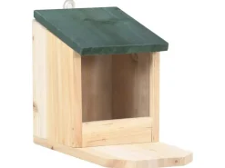 vidaXL Eichhörnchen Futterhäuser 4 Stk. Tannenholz* Kleintierbedarf