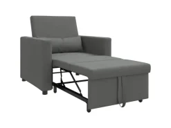 vidaXL Einzel-Schlafsofa mit Rädern 90 x 165 x 87 cm Stoff 42002685