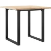 vidaXL Esstisch O-Gestell 90x90x75,5 Massivholz Kiefer und Gusseisen* Tische