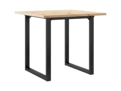 vidaXL Esstisch O-Gestell 90x90x75,5 Massivholz Kiefer und Gusseisen* Tische