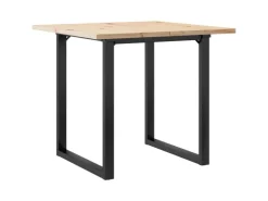 vidaXL Esstisch O-Gestell 90x90x75,5 Massivholz Kiefer und Gusseisen* Tische