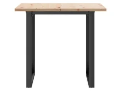 vidaXL Esstisch O-Gestell 90x90x75,5 Massivholz Kiefer und Gusseisen* Tische