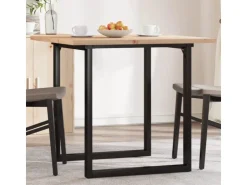 vidaXL Esstisch O-Gestell 90x90x75,5 Massivholz Kiefer und Gusseisen* Tische