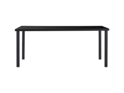vidaXL Esstisch Schwarz 180 x 90 x 75 cm Hartglas Metall* Tische