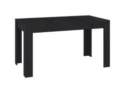 vidaXL Esstisch Schwarz 140x74,5x76 cm Holzwerkstoff