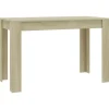 vidaXL Esstisch Sonoma-Eiche 120x60x76 cm Holzwerkstoff