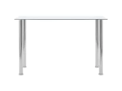 vidaXL Esstisch Transparent 120 x 60 x 75 cm Hartglas* Tische
