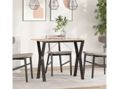 vidaXL Esstisch Y-Gestell 100x50x75 cm Massivholz Kiefer und Gusseisen