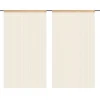 vidaXL Fadenvorhänge 2 Stk 100 x 250 cm Beige