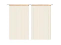 vidaXL Fadenvorhänge 2 Stk 100 x 250 cm Beige