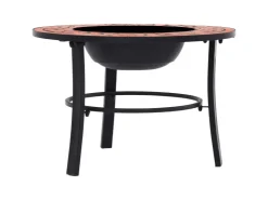 vidaXl Feuerstelle Mosaik Keramik Terracotta 68 cm* Mosaik
