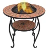 vidaXL Feuertisch Mosaik Keramik Terracotta 68 cm* Mosaik