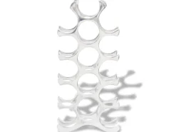 vidaXL Flaschenregal für 15 Flaschen Silbern Aluminium* Flaschenregale