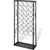 vidaXL Flaschenregal für 28 Flaschen Metall 47,5 x 21 x 100 cm* Flaschenregale