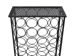 vidaXL Flaschenregal für 28 Flaschen Metall 47,5 x 21 x 100 cm* Flaschenregale