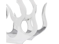 vidaXL Flaschenregal für 11 Flaschen Silbern Aluminium