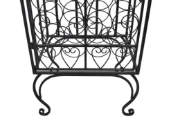 vidaXL Flaschenregal für 28 Flaschen Metall 47 x 35 x 111 cm